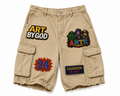 Arte Patchwork Cargo Shorts