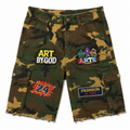Arte Patchwork Camo Shorts